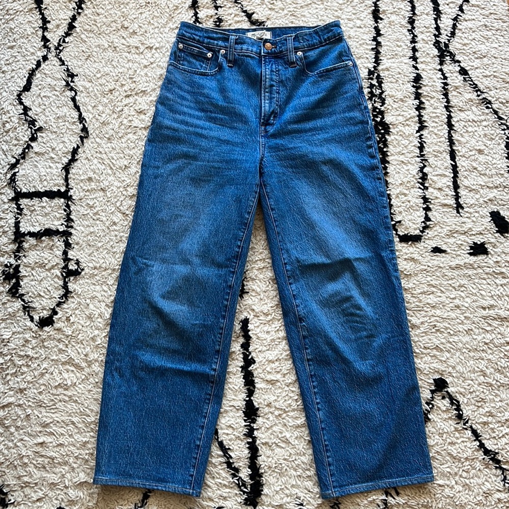 Madewell perfect vintage wide leg crop Jean size 29T (29 tall)